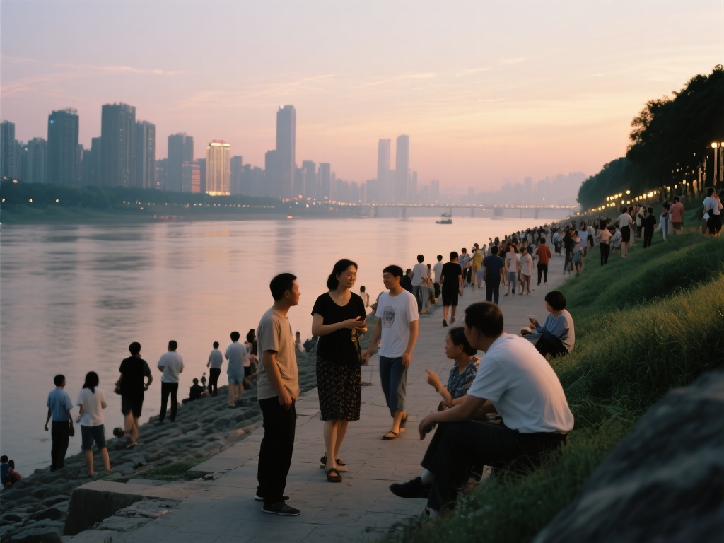 吉尼江边自拍曝光:今日最新动态 以某城市为例,每到傍晚,当地人都会聚集在